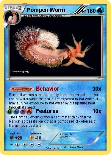 Pokémon Pompeii Worm - Behavior - My Pokemon Card