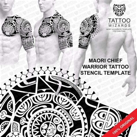 Maori Chief Warrior Tattoo Template - Tattoo Wizards | Warrior tattoo ...