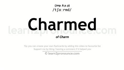 Pronunciation of Charmed | Definition of Charmed - YouTube