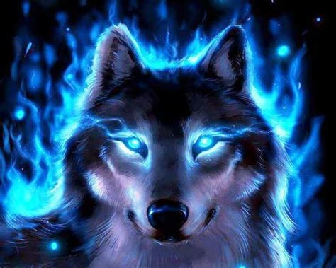 Cool Blue Wolf Wallpapers on WallpaperDog