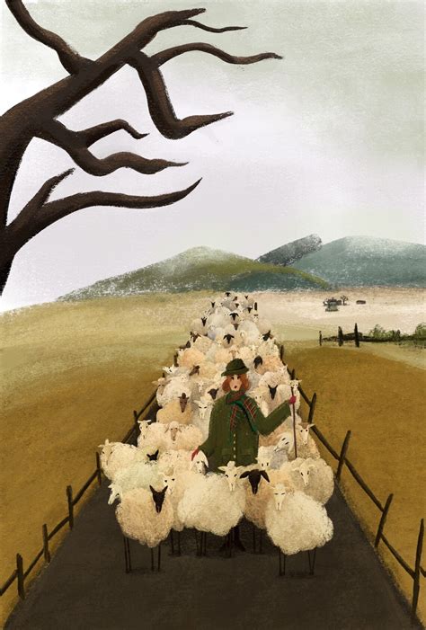 Fine Art Print counting Sheep A4/A3 | Etsy