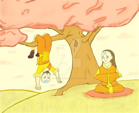 Meditating- Aang's Parents by KHLionWlfRdr on DeviantArt