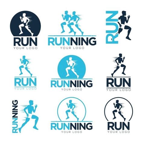 Plantilla de logos de running vector gra... | Free Vector #Freepik # ...