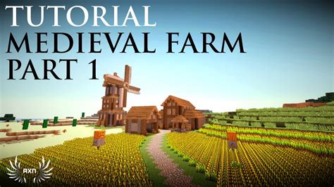 Minecraft - How to Build a Medieval Farm (Part 1/3) - YouTube