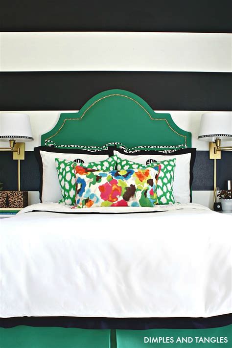 HOW TO MAKE AN UPHOLSTERED HEADBOARD- DIY TUTORIAL - Dimples and Tangles