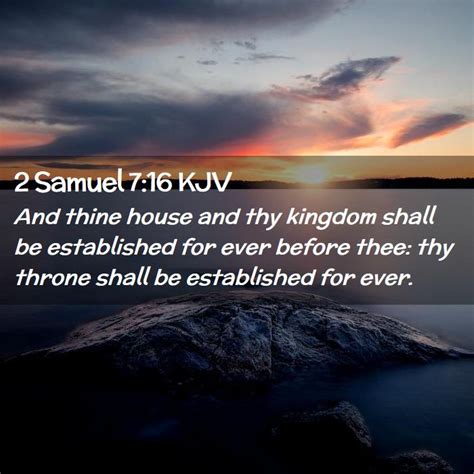 2 Samuel 7:16 KJV Bible Verse Images