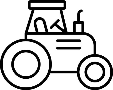 Tractor Outline Vector Art, Icons, and Graphics for Free Download