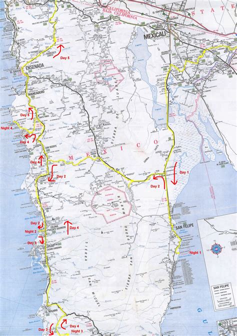 Baja California Map – Topographic Map of Usa with States