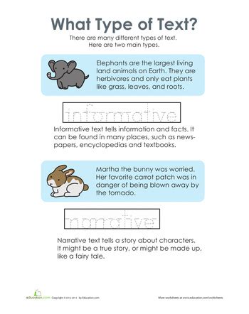 Identifying Different Types of Text