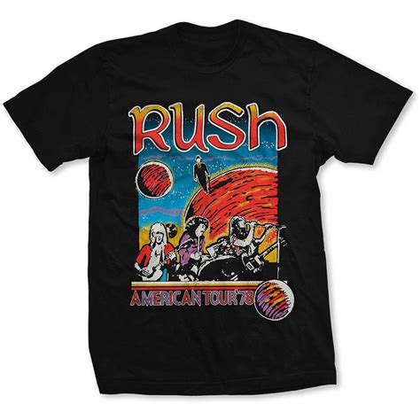 Rush - US Tour 1978 T-Shirt (UK Import) – Rock Merch Universe