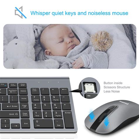 Buy LeadsaiL Wireless Keyboard and Mouse Combo Wireless Mouse and Keyboards Cordless USB ...