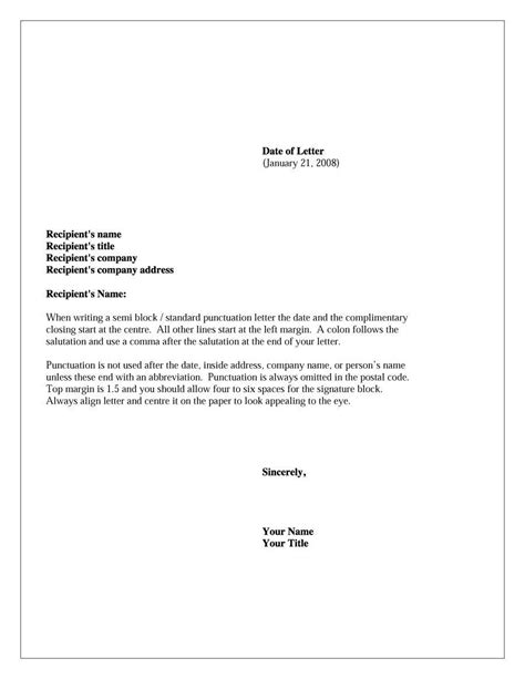 Formal Letter Sample Format - decorstoresolutions