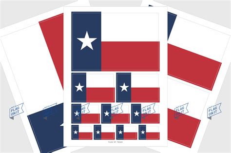 Texas Flag Sticker, Weatherproof Vinyl State Flag Stickers - Etsy