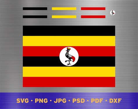 Uganda Flag Svg Layered, Ugandans Flag Svg, Ugandans Flag Cricut ...