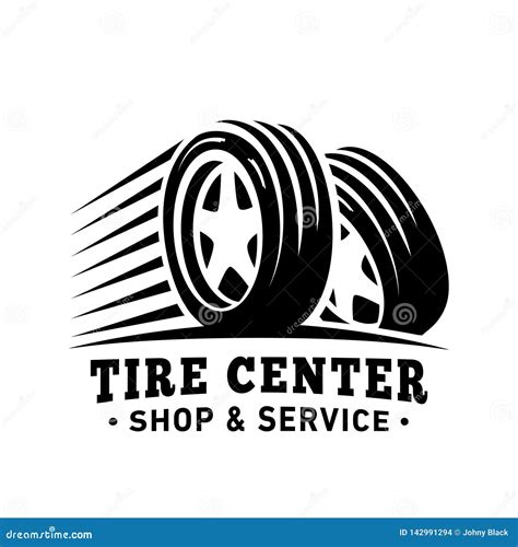 Tyre Center, Shop and Service Design Template. Tire Center Logo. Vector and Illustration. Stock ...