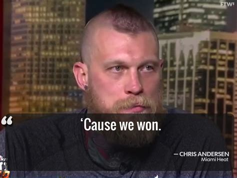 Heat’s Chris ‘Birdman’ Andersen torpedoes live postgame interview | For The Win