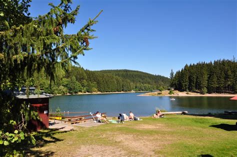 Oberhof Camping: campen mitten in der Natur und direkt am Seeufer!