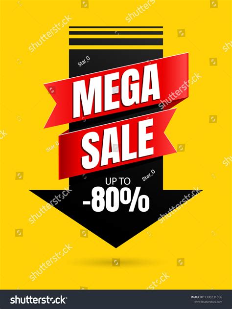 Special Offer Mega Sale Poster Template Stock Vector (Royalty Free ...