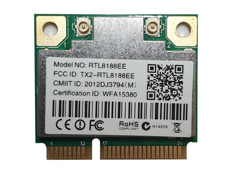 Realtek RTL8188EE 802.11bgn Mini PCIE WLAN Notebook WiFi Card - Dataservis.Net