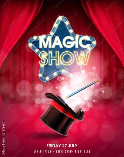 magic show banner Stock Vector | Adobe Stock