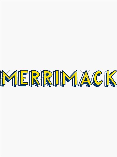 "Merrimack College Logo Sticker" Sticker for Sale by mlccreatives ...