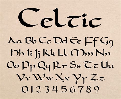 Celtic Font Irish Font Gaelic Font Celtic Letters Svg Celtic - Etsy