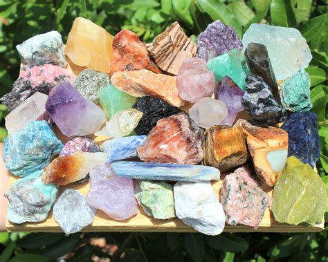 1000 Carat Lot Bulk Mixed Crafters Gems Crystal Natural Rough Raw Mineral Rocks | eBay ...