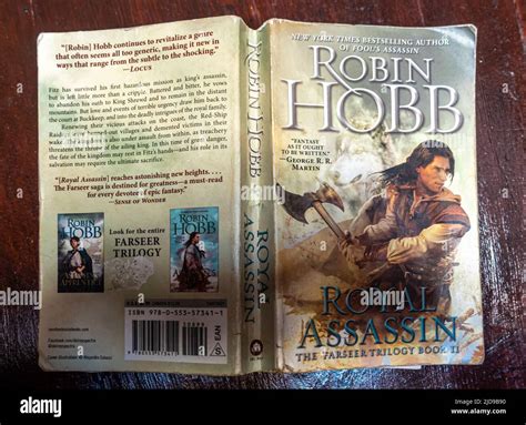 Robin Hobb - Royal Assassin - book cover with artwork - Farseer Trilogy Book 2 Stock Photo - Alamy