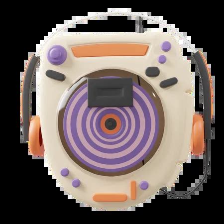 Discman Retro 3D Icon download in PNG, OBJ or Blend format