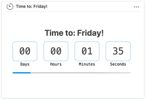 Countdown Widget - Hub Plugin | Marketplace