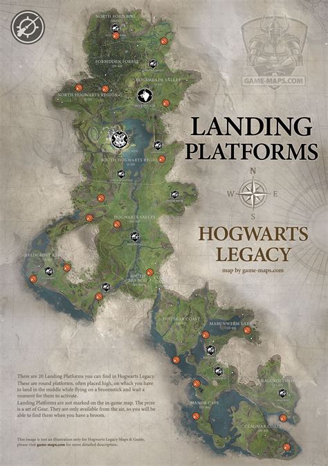 Landing Platforms in Hogwarts Legacy