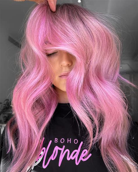 Bleach Blonde Hair With Pink Underneath