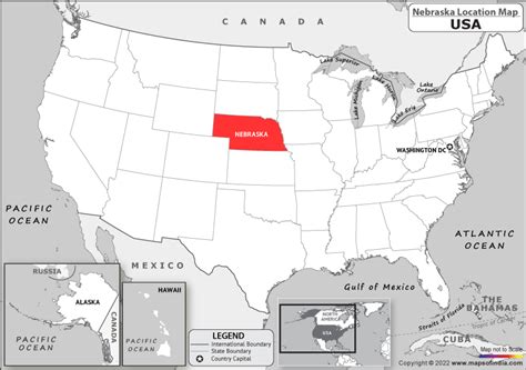 Nebraska State Map Usa - Gillan Dianemarie