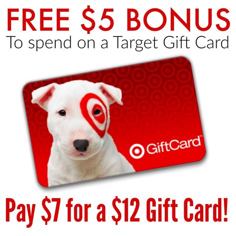 FREE $5 Bonus on Target Gift Cards | $12 Gift Card for $7