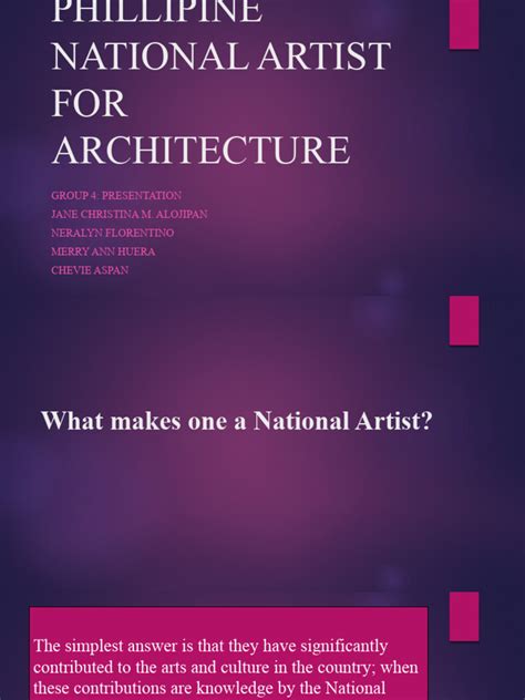 Phillipine National Artist in Architecture | PDF