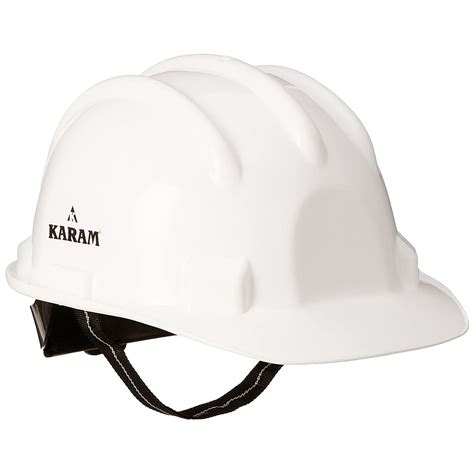 Buy Karam PN 521 White Ratchet Type Safety Helmet With Plastic Cradle (Pack of 5 Pcs) Online at ...