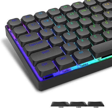 XVX Low Profile Keycaps -Black Keycaps, Shine Through Keycaps, 118 Keys ...