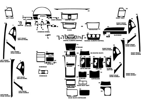 Toyota Camry Interior Parts Diagram