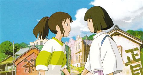 Spirited Away Haku And Chihiro Meet Again