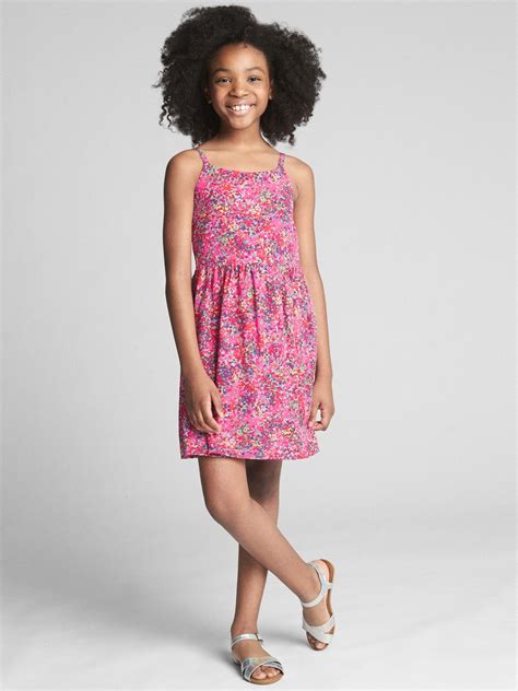 Print Shirred-Waist Dress | Gap