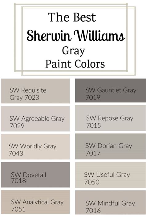 The Best Sherwin Williams Gray Paint Colors 2024- West Magnolia Charm | Grey paint colors ...