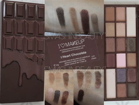 I ♡ Makeup I Heart Chocolate Palette Swatches Makeup Review (Makeup Revolution) – SMASHINBEAUTY