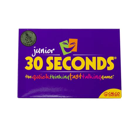 30 Seconds Board Game Junior - Kidsalot - Play more, pay less!