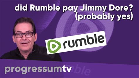 Was Jimmy Dore paid by Rumble? Glenn Greenwald hints YES - YouTube