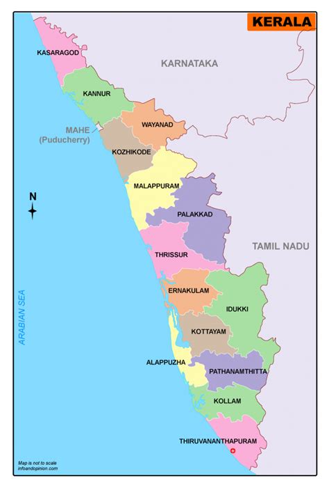 Kerala Map In Tamil Map Of Kerala Districts Map Of Kerala Outline - Photos