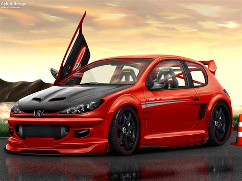 Peugeot 206 TUNING - Peugeot Hintergrund (14363575) - Fanpop