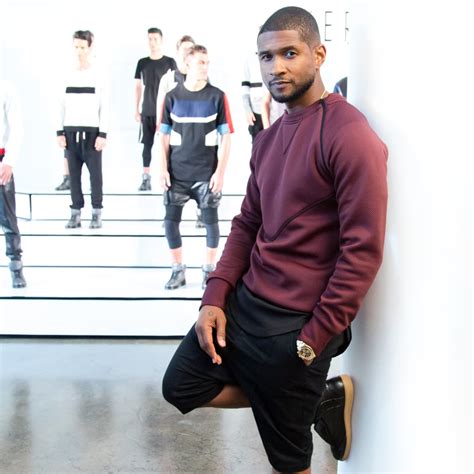 Usher | Celebrities Front Row at New York Fashion Week Spring 2015 ...