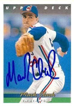 Mark Clark autographed Baseball Card (Cleveland Indians) 1993 Upper Deck #629