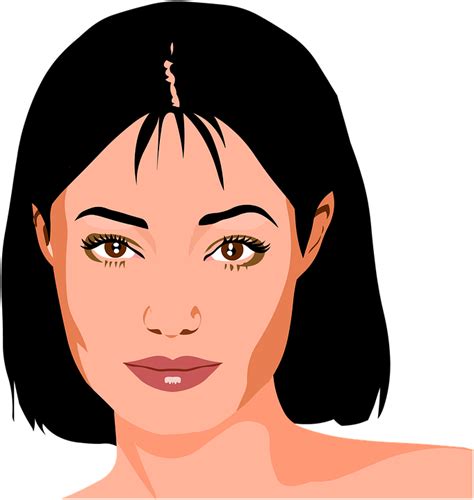 Free illustration: Woman, Dark Hair, Portrait, Young - Free Image on ...