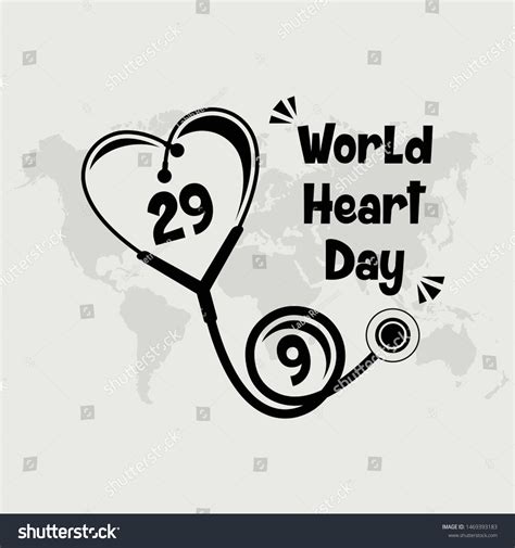 World Heart Day Vector Design Heart Stock Vector (Royalty Free) 1469393183 | Shutterstock